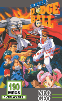 Super Dodge Ball Neo Geo US box art