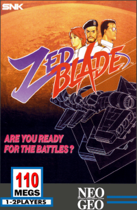 Zed Blade Neo Geo US box art