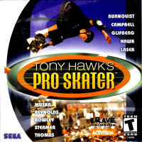 Tony Hawk's Pro Skater Sega Dreamcast US box art