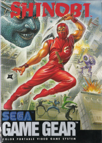 Shinobi Sega Game Gear  box art