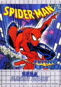 Spiderman PAL Sega Game Gear PAL box art