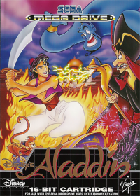 Aladdin PAL Sega Mega Drive PAL box art
