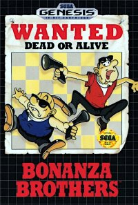 Bonanza Brothers Sega Genesis US box art