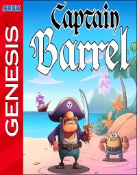 Captain Barrel Sega Genesis US box art