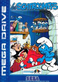 Les Schtroumpfs PAL Sega Mega Drive PAL box art