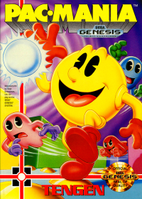 Pac-Mania Sega Genesis US box art