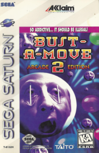 Bust-a-Move 2 Arcade Edition Sega Saturn US box art