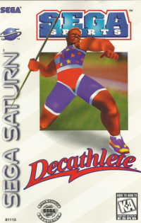 Decathlete Sega Saturn  box art