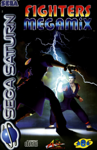 Fighters Megamix PAL Sega Saturn PAL box art