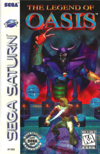 Legend of Oasis Sega Saturn  box art