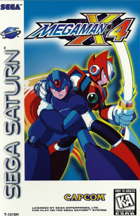 Mega Man X4 Sega Saturn  box art