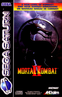 Mortal Kombat II PAL Sega Saturn PAL box art