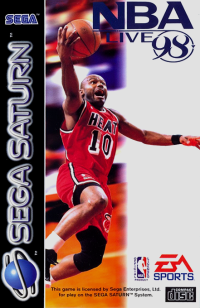 NBA Live '98 PAL Sega Saturn PAL box art