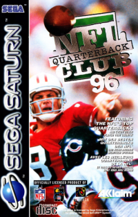 NFL Quarterback Club '96 PAL Sega Saturn PAL box art