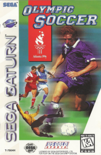 Olympic Soccer Sega Saturn US box art