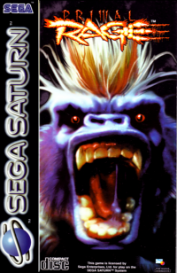 Primal Rage PAL Sega Saturn PAL box art