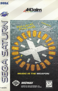 Revolution X Sega Saturn US box art