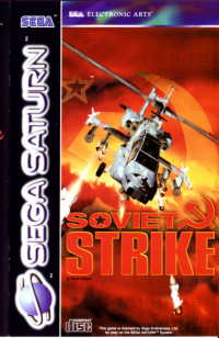 Soviet Strike PAL Sega Saturn PAL box art