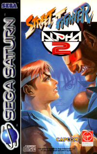 Street Fighter Alpha 2 PAL Sega Saturn PAL box art