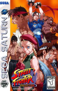 Street Fighter Collection Sega Saturn  box art