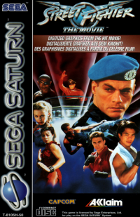 Street Fighter: The Movie PAL Sega Saturn  box art