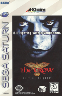 The Crow City of Angels Sega Saturn US box art