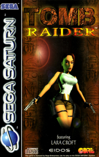 Tomb Raider PAL Sega Saturn PAL box art