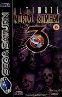 Ultimate Mortal Kombat 3 PAL Sega Saturn PAL box art