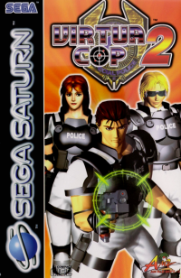 Virtua Cop 2 PAL Sega Saturn PAL box art