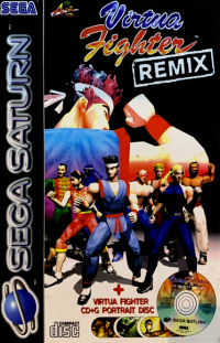 Virtua Fighter Remix PAL Sega Saturn PAL box art