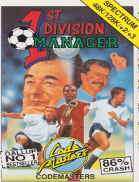 1st Division Manager ZX Spectrum US box art