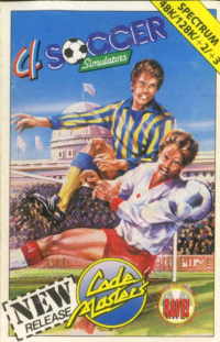 4 Soccer Simulators ZX Spectrum US box art