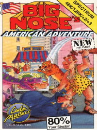 Big Nose's American Adventure ZX Spectrum  box art
