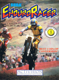 Enduro Racer ZX Spectrum US box art