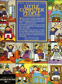 Little Computer People ZX Spectrum US box art