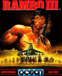 Rambo III ZX Spectrum US box art