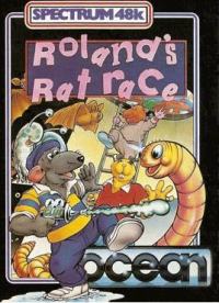 Roland's Rat Race ZX Spectrum US box art