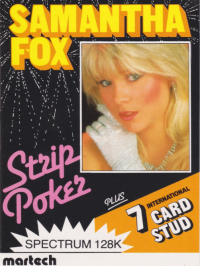 Samantha Fox Strip Poker ZX Spectrum US box art