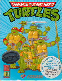Teenage Mutant Hero Turtles ZX Spectrum US box art