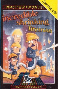 The Incredible Shrinking Fireman ZX Spectrum  box art