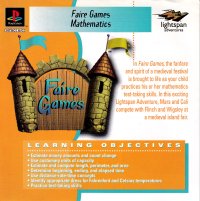 Faire Games: Mathematics Playstation US box art