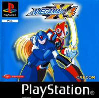 Megaman X4 PAL Playstation box art