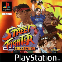 Street Fighter Collection PAL Playstation PAL box art