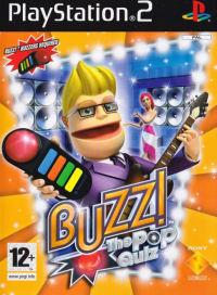 Buzz The Pop Quiz PAL Playstation 2 PAL box art