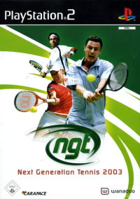 Next Generation Tennis 2003 PAL Playstation 2 PAL box art