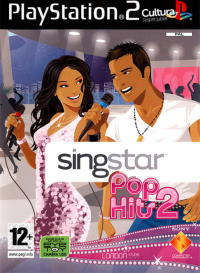 SingStar Pop Hits 2 PAL Playstation 2 box art
