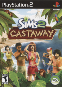 The Sims 2: Castaway Playstation 2 US box art
