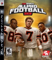 All Pro Football 2K8 Playstation 3 US box art