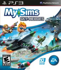 MySims SkyHeroes Playstation 3 US box art