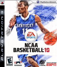 NCAA Basketball 10 Playstation 3 US box art